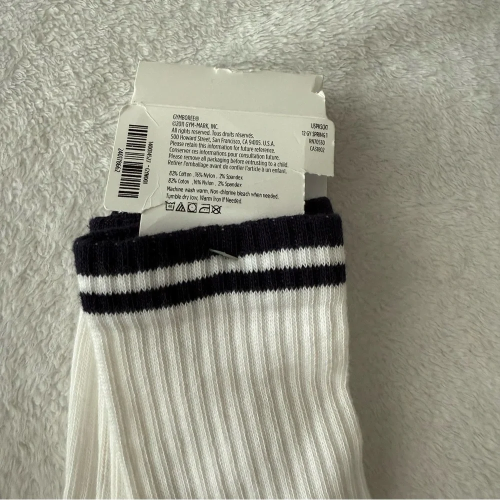 3 pairs Gymboree white socks NWT